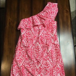 Lilly Pulitzer Sz 2 One Shoulder Dress